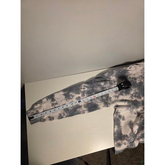 Artist Union Clothing Co Adult Medium tie-dye Hoodie Sweatshirt Grey White Cozy - Picture 5 of 8